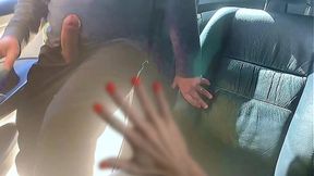 A stranger's hot cock&#x1F32D; entered my car and drove me wild in the backseat