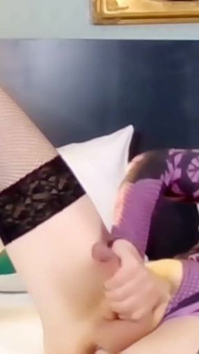 Asissy Slut Self Sucking and Facial