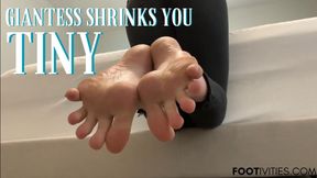 Stuck on Soles! Giantess Shrinks U Tiny