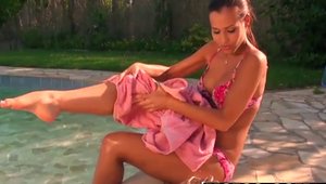 Mofos - Nailing alongside huge tits teen Satin Bloom in spa