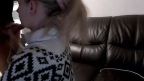 Girl Want Blowjob and Handjob with Cum on Face