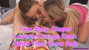 Two Sexy Diaper Lovers Change Each Other Then Blow Rob
