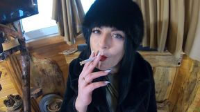 milfycalla- deep blow-job while wearing fur coat and shiny boots 204