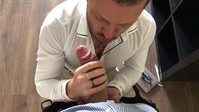 office cum slut massive cum facial cumshot from my boss
