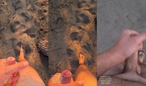 Walking Naked an Cumming in the Dunes of Maspalomas