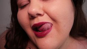 Licking Hot lips with love - (no talking)
