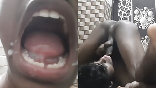 Hot teen 18 Cummings his semen into his own mouth