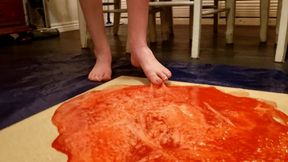 Cici Stuck Barefoot in Triply Thicc Glue Trap