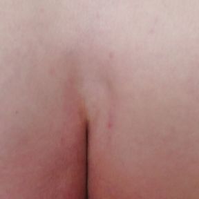 close up of my butt plug going in