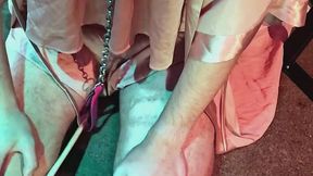 Degrading The Sissy: Cum In The Cage!