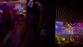 suite de la soiree au pacha a ibiza exhibant mes gros seins en dansant avec ...