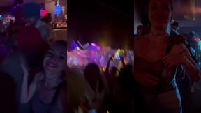 suite de la soiree au pacha a ibiza exhibant mes gros seins en dansant avec ...