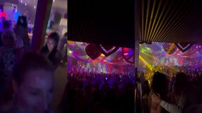 suite de la soiree au pacha a ibiza exhibant mes gros seins en dansant avec ...