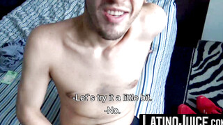 LatinoJuice.com - Alluring latino Herbert shoots out his hot milk while getting fucke