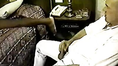 Vintage wife dicked down by a black guy in front of her cuckold husband