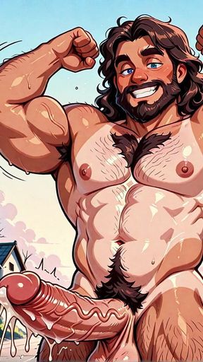 Hunks Posing Outside Nude Art