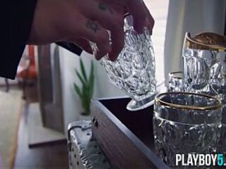 Curvy brunette hair honey with the consummate large booty and large fake breasts naked