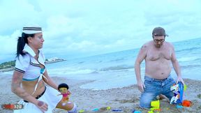 french babe joyce exess ass fucked on a public beach