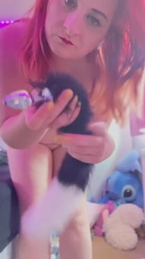 Solo fun and cum