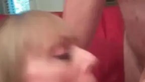 Mature blonde Melanie is a true cocksucker