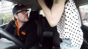 Myla Elyse blows her driving instructor