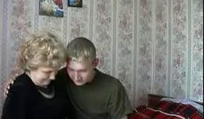 Russian Grandma gets fucked by her ToyBoy