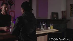 Brendan Patrick begs for Wesley Woods and Link Parkers dick inside him