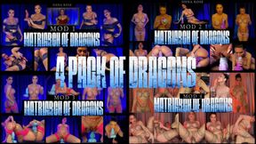 4 Pack of Dragons