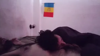 Hairy bear gets morning blowjob and anal fuck