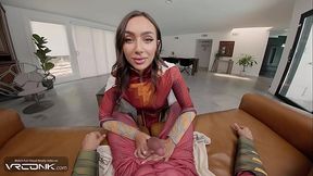 VR Conk: Beautiful Latina Stepsister Mary Rides Shazam's Cock And Eats His Cum in Cosplay Parody pt 2