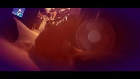 Charming bear's dirty talk and thick long cock drive redhead wild