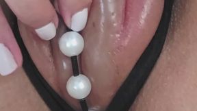 Big Pumped Pussy In Crotchless Panties!
