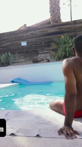 Step-Father's Day Pool Party With New Neighbours Turns Into A Foursome Anal Orgy Fuckfest - SayUncle   Clip 1