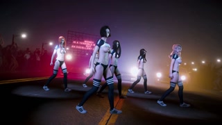 3D cute college slut Asian whores shaking the big asses