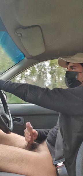 Chilean Masturbating While Driving In Public