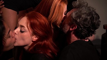 Friends' meeting ends with a delicious orgy and naughty couple swapping