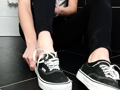 Hawt Blonde milf in foot Fetish tube scene