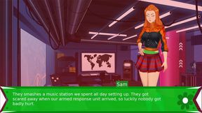 Blonde & Redhead Spies Get Trained Hard By Sam In High Heels Anime Action