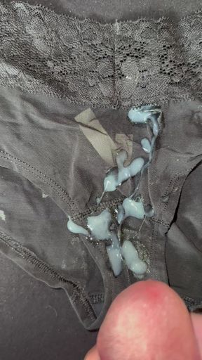 Cum on wife's panties 26