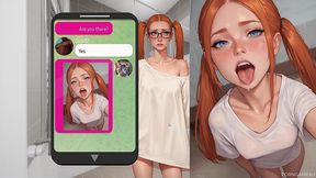 mila ai - mila teasing the delivery man - addont