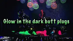 Latex Lesbians Play Under Neon Lights