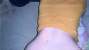 A perverted redhead asks to have sex with her fat male stepcousin