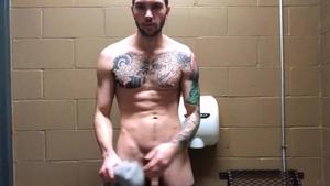 ChaosMen - Gay Jock Jake swallows his own cum