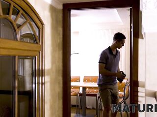 MATURE4K. Older shows in nature's garb body to stepson who sneaks into
