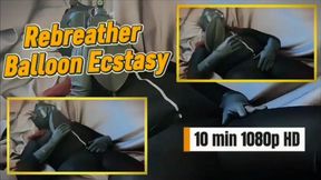 Rebreather Balloon Ecstasy: Gas Mask, Balloon Tease & Restricted Breathing - 10 Min MOV HD