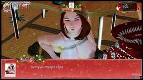 unlimited christmas [ xmas hentai pornplay ] ep.13 nanny let me cum between her huge milking boobs after the best titjob ever