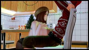 unlimited christmas [ xmas hentai pornplay ] ep.13 nanny let me cum between her huge milking boobs after the best titjob ever