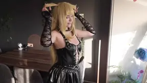 Amateur Cosplayer Misa Amane deepthroated and facefucked