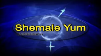 Skinny Blonde TS Megan Jerks Her Massive Shemale Cock