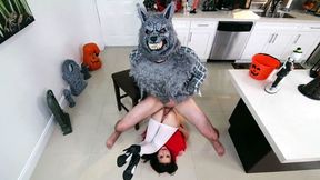 Kharlie Stone's Little Red Riding Hood Gets Fucked by Grey Wolf in XXX Video